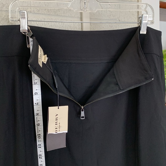 Burberry London Women's Size 20 Black Skirt Classic 98% Wool Lined Knee Length - Picture 4 of 14